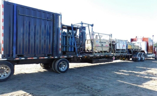 shipping equipment load out